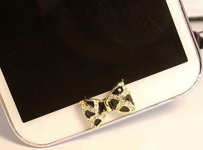 Wholesale 5pc 3d Fashion Diamond Bow Home Button Sticker For Samsung Galaxy,note