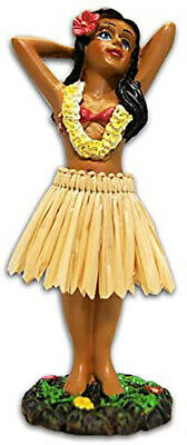 Kc Hawaii Hula Girl Posing Mini Dashboard Doll 4.4"